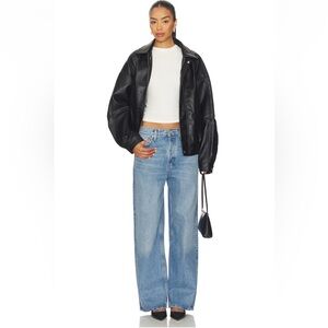 $238 Agolde Women's Low Slung Baggy Jeans Libertine Wash, Size 24